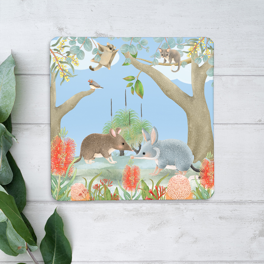 Australian wildlife coaster.