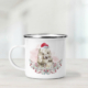 Christmas mug featuring a cute wombat.