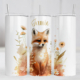 Personalised Skinny Tumbler 20oz - Fox
