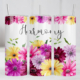 Personalised Skinny Tumbler 20oz - Gerberas