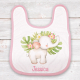 Personalised Elephant Baby Bib