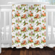 Woodland baby blanket featuring a fox, squirrel and mouse.