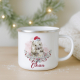 Personalised Wombat Christmas Enamel Mug