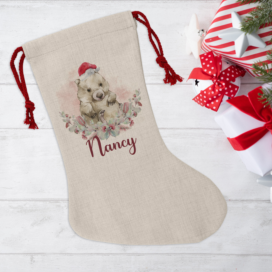 Wombat Christmas stocking.