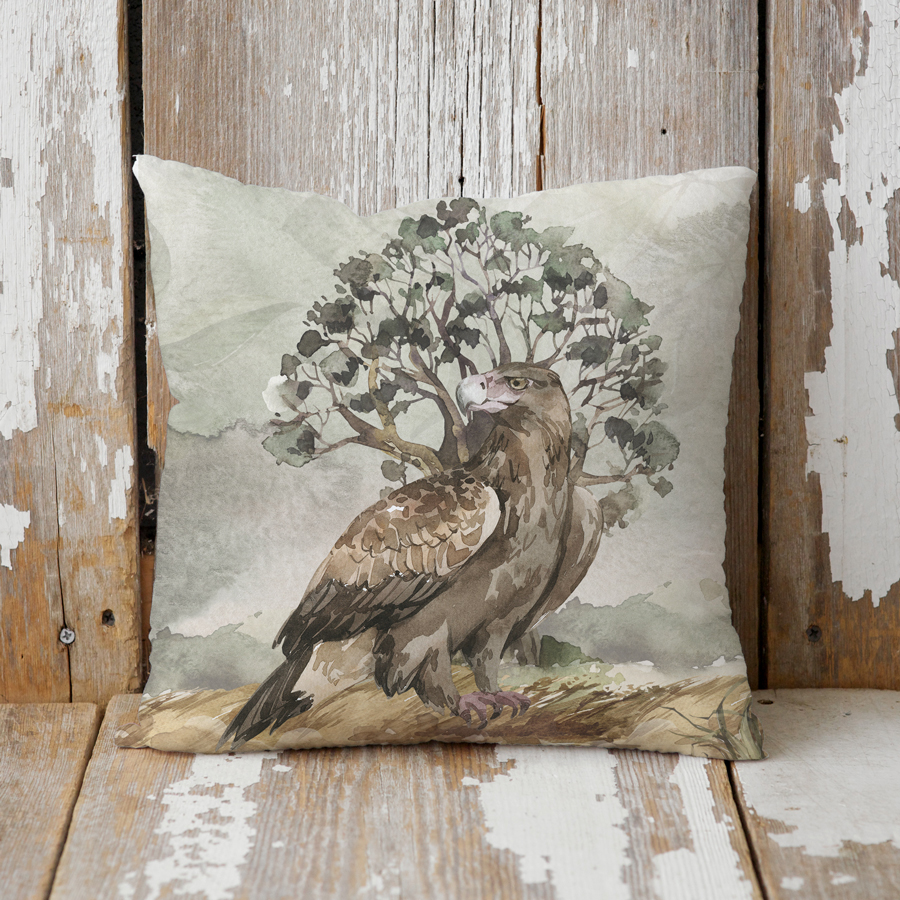 Wedge-tailed Eagle Cushion Cover
