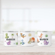 Personalised enamel mug featuring baby