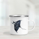 Manta Ray Enamel Mug