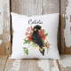 Personalised Yellow-tailed Black Cockatoo cushion.