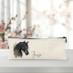Personalised black horse pencil case.
