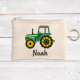 Personalised Coin Pouch - Green Tractor