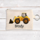 Personalised Coin Pouch - Front End Loader