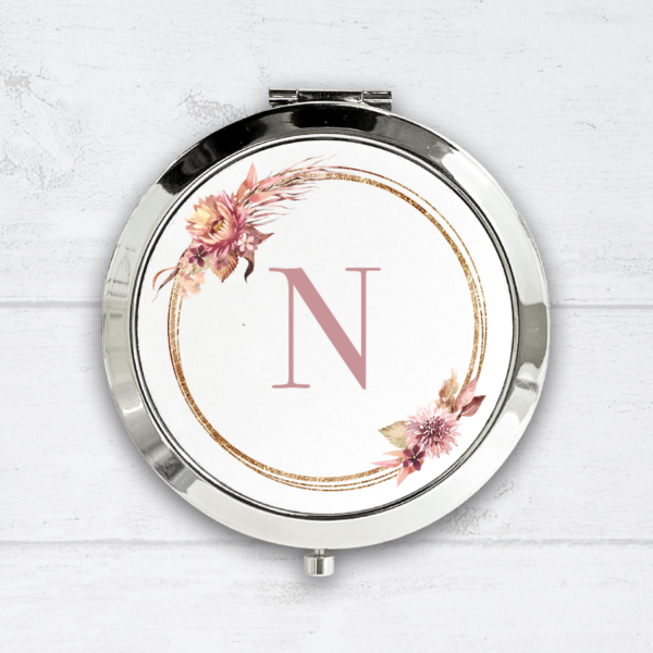 Personalised Compact Mirror - Autumn Bouquets - Image 3
