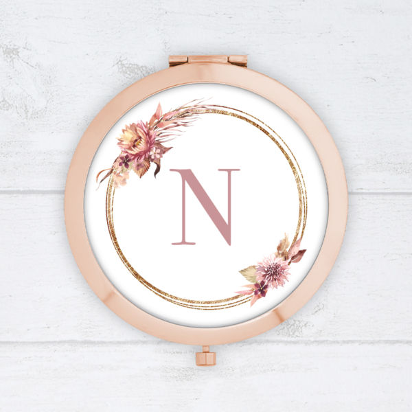 Personalised Compact Mirror - Autumn Bouquets