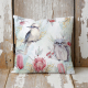Cushion cover featuring a kookaburra and frogmouth.