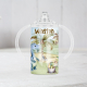 Personalised dinosaur sippy cup.