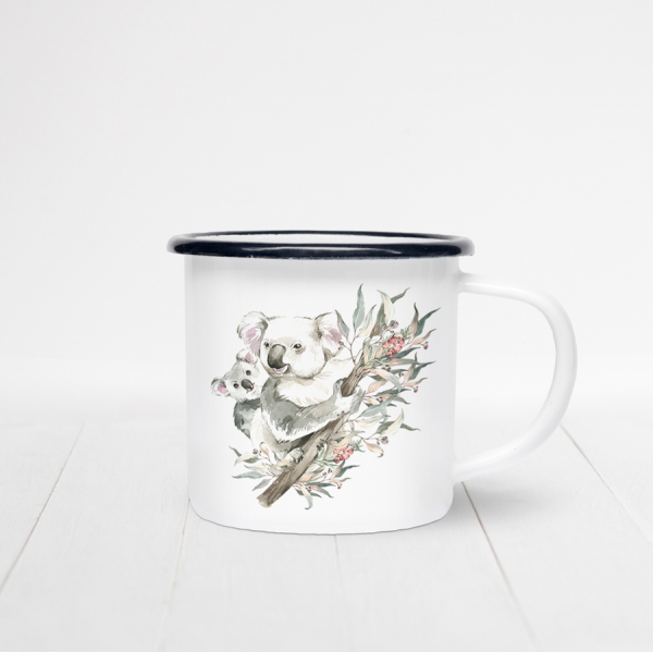 Personalised Enamel Mug - Koala and Joey - Image 4