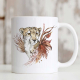 Ceramic cheetah mug.