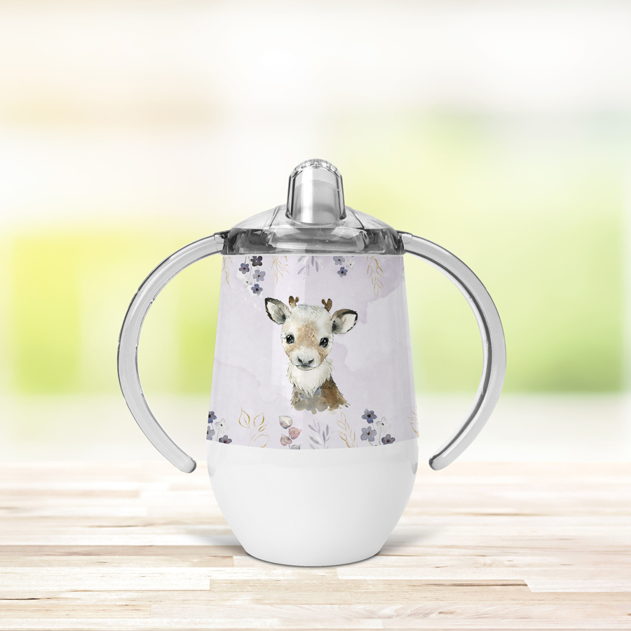 Personalised Reindeer Sippy Cup - Image 4