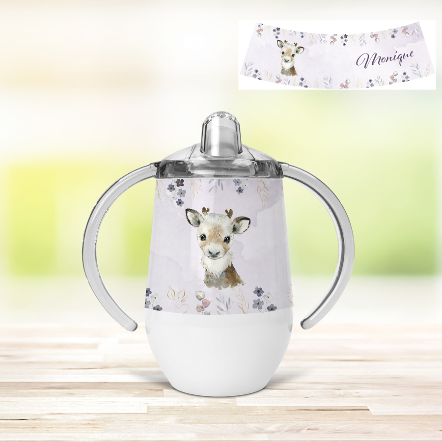 Personalised Reindeer Sippy Cup - Image 6