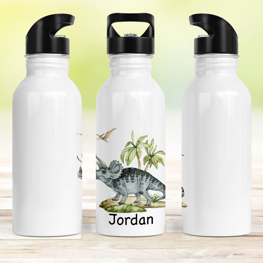 Personalised Triceratops Drink Bottle - Image 3