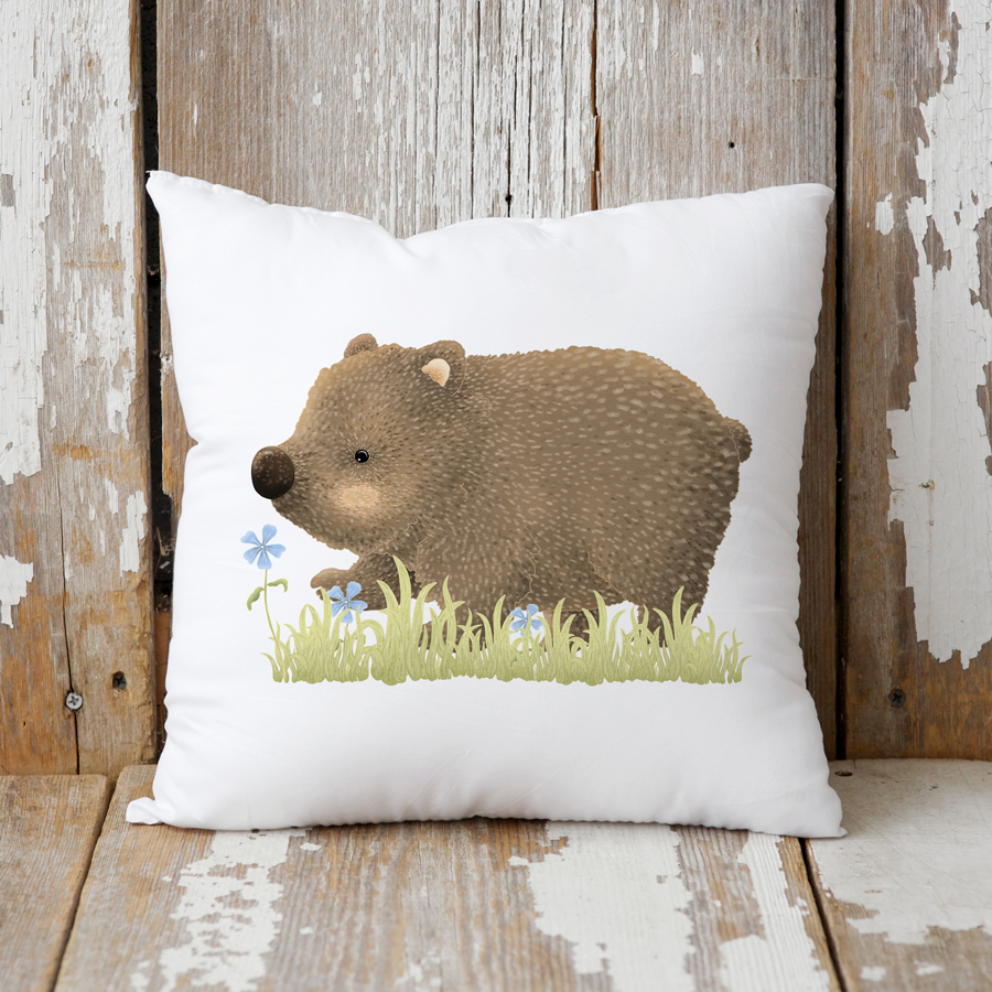Personalised Wombat Cushion Cover - Image 2